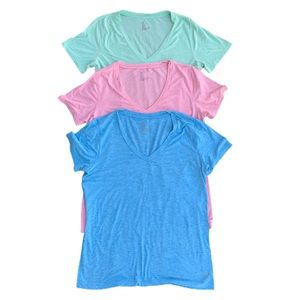 (3 Pack) GapFit Breathe V Neck Tee